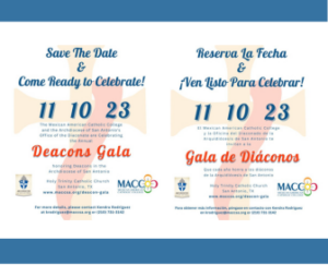 Save the Date for the  annual Deacons Gala!
